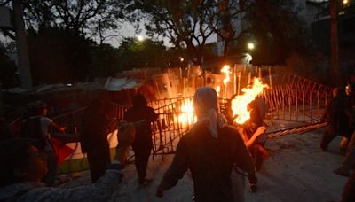 Reportan 16 policías lesionados tras manifestación en la Embajada de Israel en la CDMX