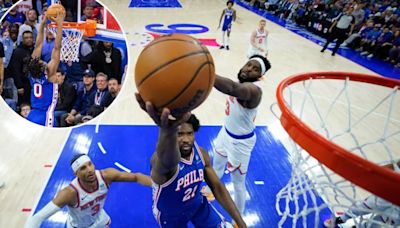 Knicks drop Game 3 to 76ers as Joel Embiid explodes after avoiding ejection for ‘dirty’ foul