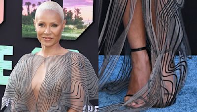 Jada Pinkett-Smith Pairs Iris Van Herpen Dress With Strappy Sandals for ‘Bad Boys: Ride or Die’ Premiere