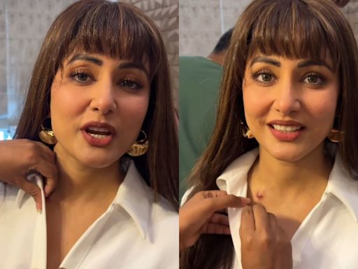 Hina Khan Resumes Work After Breast Cancer Diagnosis, Says 'Trying To Hide Stitches, Have Put A Wig On' (VIDEO)