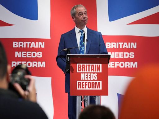 Nigel Farage sets sights on being thorn in Labour's side after UK election