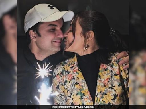 Inside Kajal Aggarwal's Birthday Celebrations With Husband Gautam Kitchlu And Son Neil