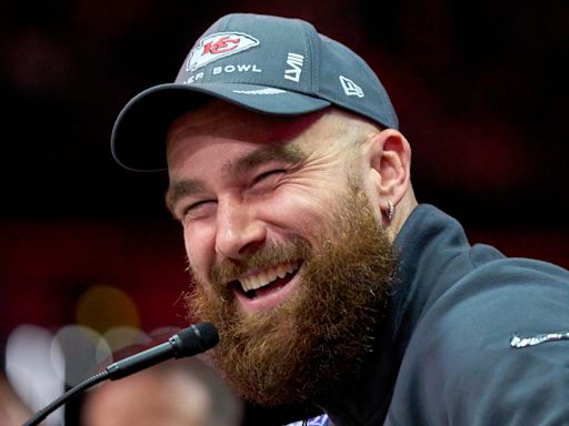 This inside joke between Jason and Kylie Kelce had Travis Kelce cracking up