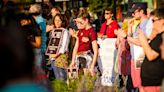 Mourning the dawn of Indiana's abortion law, protesters gather at Monroe County Courthouse