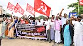 CPI (M) protests against three new laws in Krishnagiri