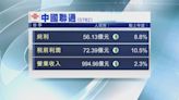 【藍籌業績】聯通首季多賺近9% 無公布EBITDA