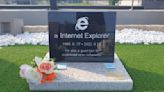Someone made a tombstone to mark Internet Explorer’s end-of-support date