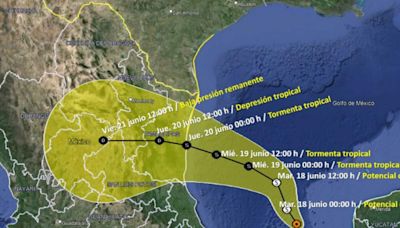 Clima en México este 18 de junio de 2024: Se esperan fuertes lluvias por el ciclón tropical