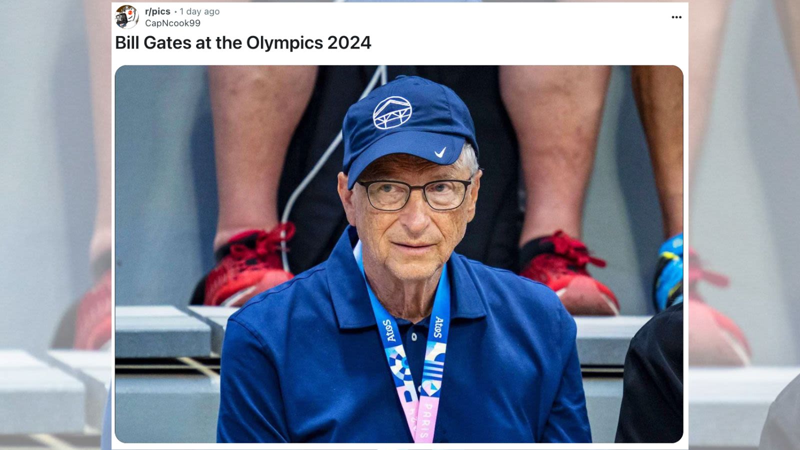 Fact Check: Real Photo of Bill Gates at 2024 Paris Olympics