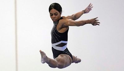 Olympic great Gabby Douglas makes gymnastics return after 8 years away