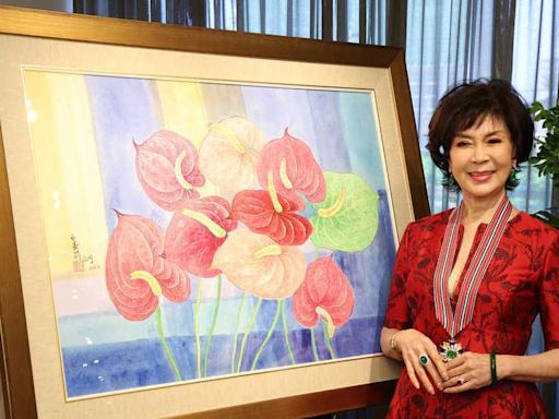 白嘉莉獲頒中國文藝獎章 在台北君悅酒店舉辦感恩酒會
