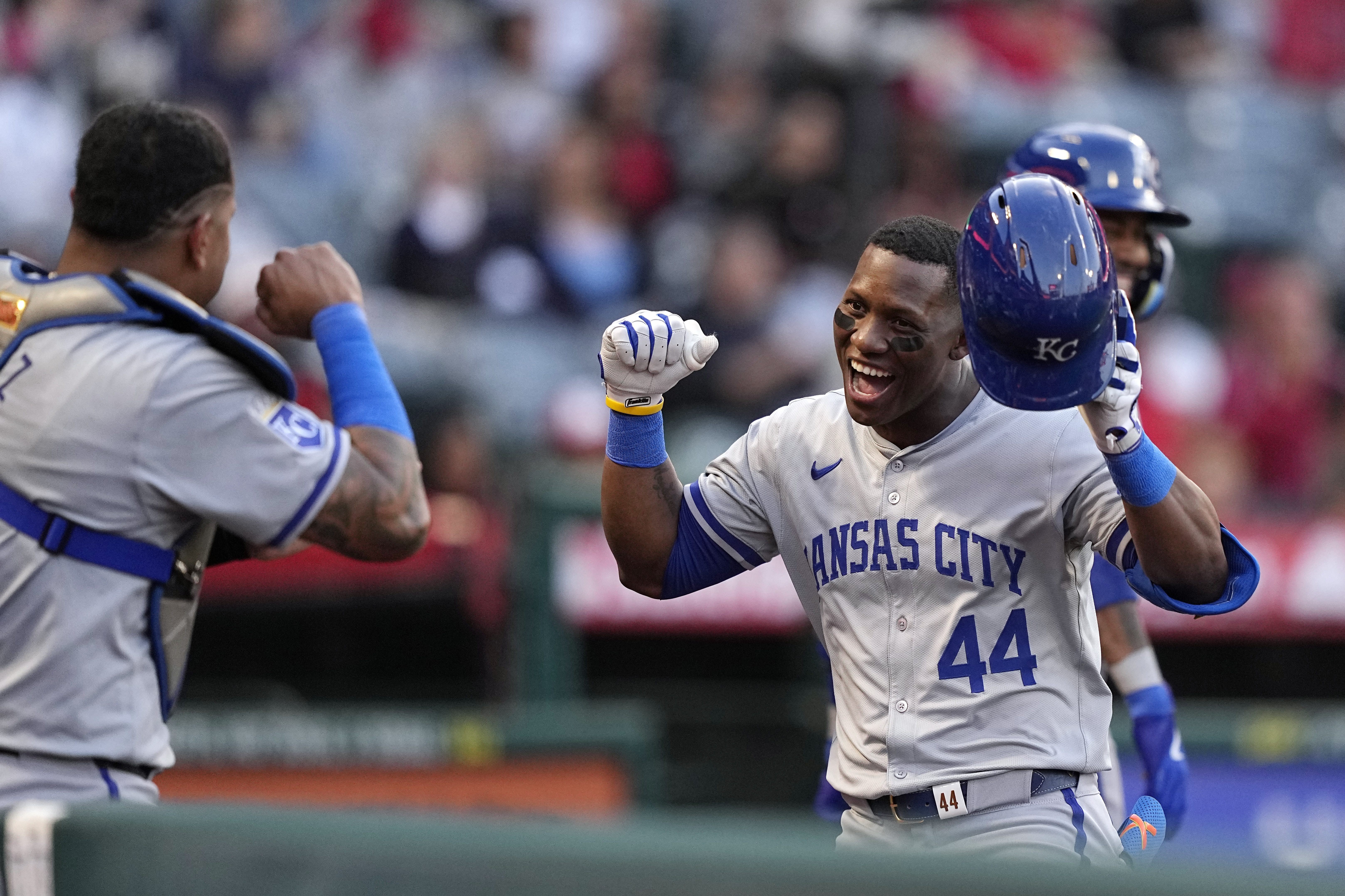 Blanco has 3 hits and Wacha gets back on track as Royals roll to a 10-4 victory over Angels