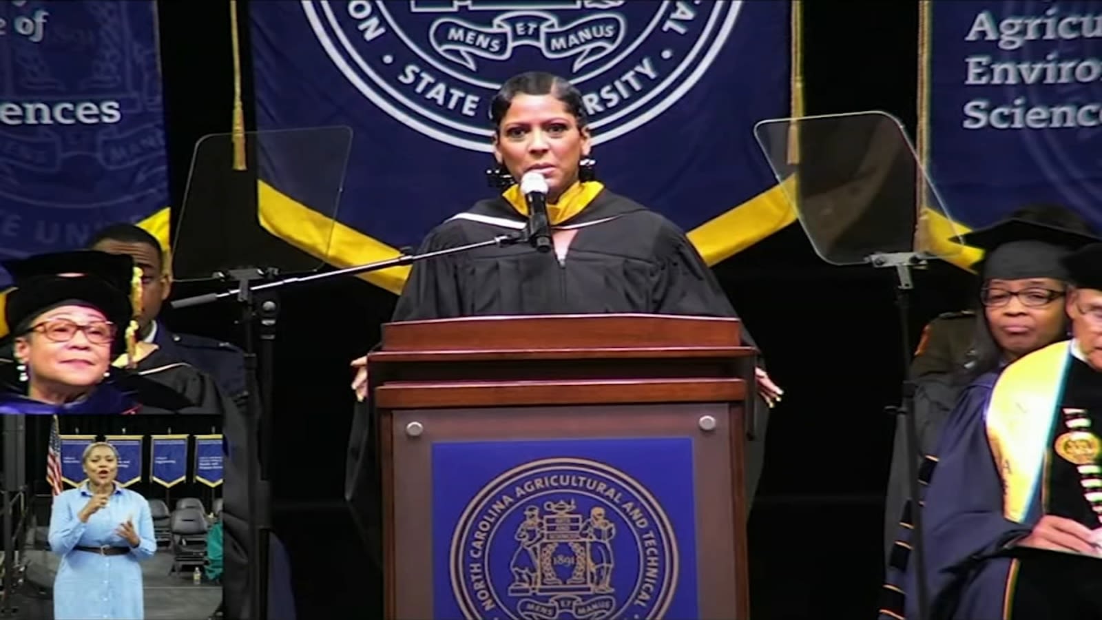 Tamron Hall gives commencement address at North Carolina A&T University