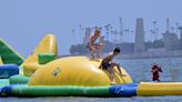 Long Beach opens its popular giant inflatables on the water in two locations