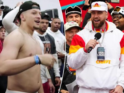 Travis Kelce uses dad bod and Coors Light in playful Patrick Mahomes partying feud