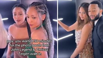 TikToker Claims Chrissy Teigen and John Legend Kicked Her Out of Photobooth at Sports Illustrated Party | Watch | EURweb