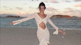 Kendall Jenner Kicks off 2024 in Helsa's Sheer White Gown