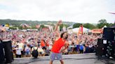 Joe Wicks eyes Pyramid as he leads Glastonbury workout days after son’s birth