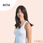 晴天飾品Jbselect4you 40m 假髮女短髮棕色時尚假髮帶劉海 RITA