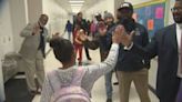 100 Black Men of Douglasville greet students on 100th day of school with inspiring message