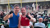 Más de 300 personas llenan el polideportivo de Salas en la primera velada de boxeo: “Te hace levantarte de la silla”
