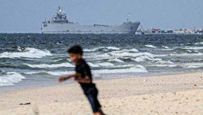 Vessels supporting US-built Gaza aid pier wash away in heavy seas