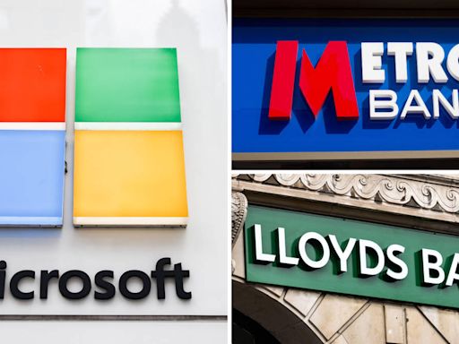 Full list of banks impacted by the Microsoft outage as share prices plummet