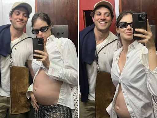 Grávida do terceiro filho, Laura Neiva exibe barriga ao lado de Chay Suede - OFuxico