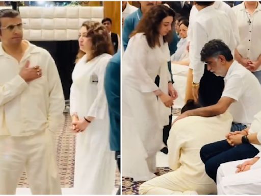 Sonu Nigam gets emotional at Tishaa Kumar’s prayer-meet; Krishan Kumar consoles him as he breaks down in his lap