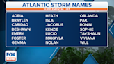 How do hurricanes and tropical storms get their names?