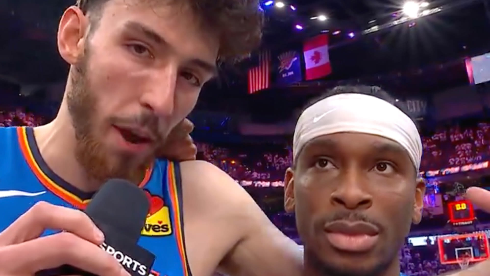 NBA star snatches microphone off TNT reporter on live TV to make MVP plea