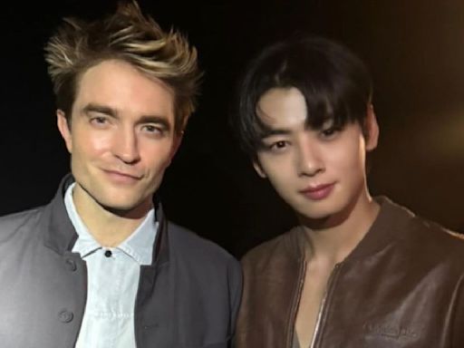 Cha Eun Woo uploads PIC with Robert Pattinson from Paris Fashion Week 2024