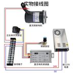 直流調速電機24V可調變速30 40 60 90 120 180W齒輪小型減速馬達