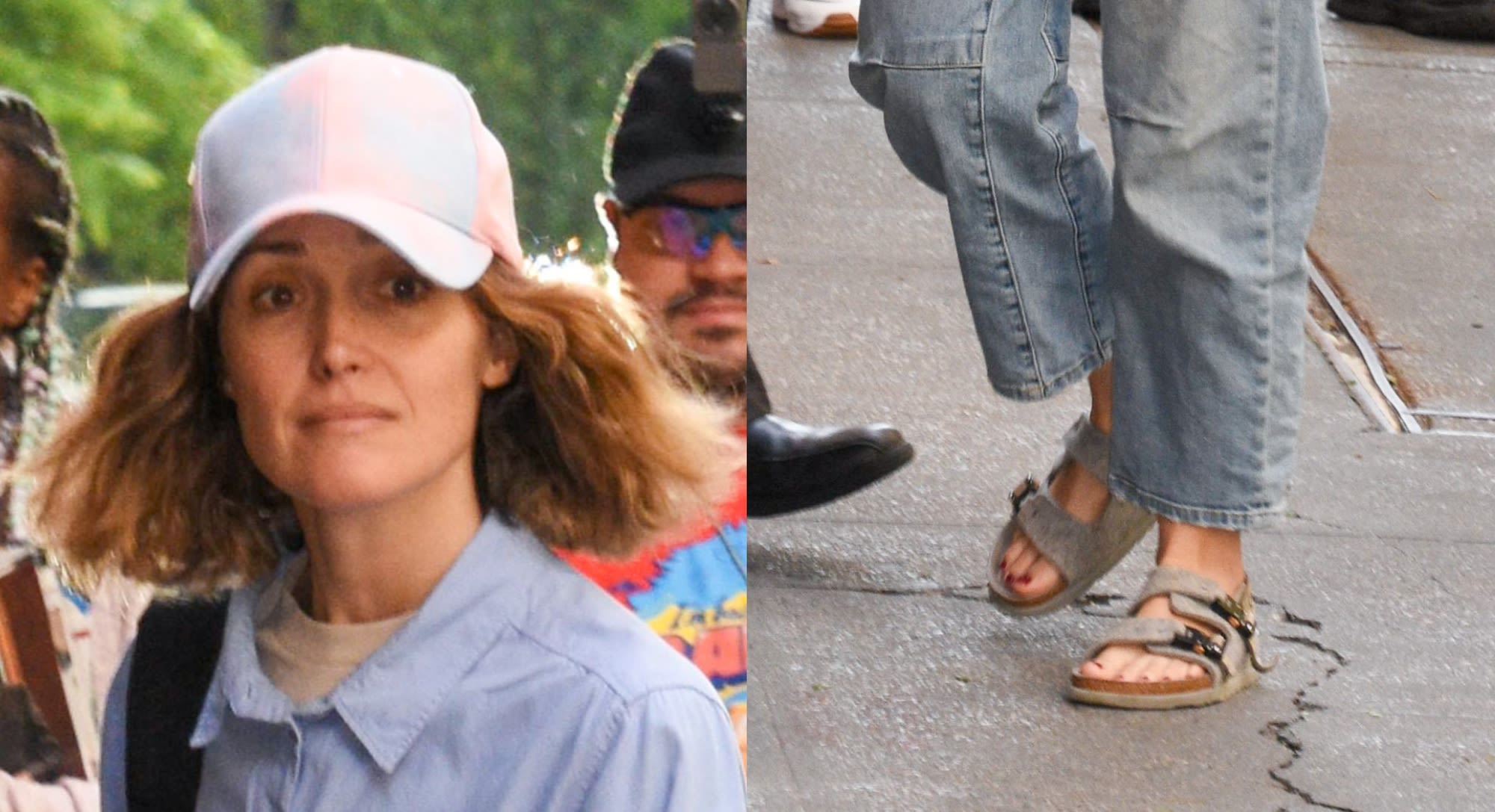 Rose Byrne Goes Relaxed in Grey Dior for Birkenstock Sandals for ‘The View’