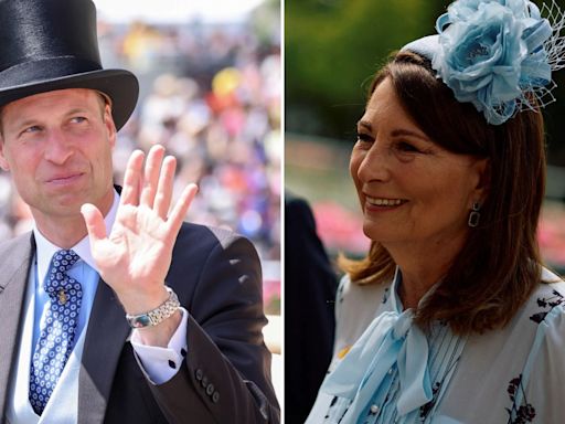 Prince William and Carole Middleton display strong family bond at Ascot