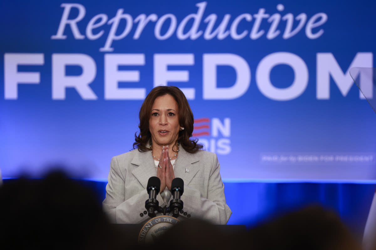 VP Kamala Harris Blasts ‘Trump Abortion Bans’ in Florida