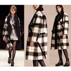 Burberry 黑色 駝色 羊毛 長版 風衣 外套 US 8 / UK 4