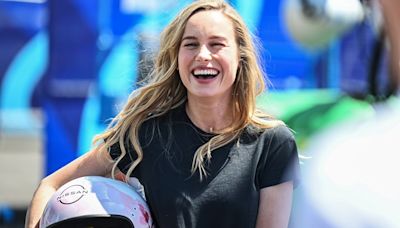 Brie Larson spends weekend at Formula E races at PIR