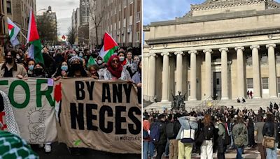 Columbia student suspended after alleged 'fart spray' attack during pro-Palestinian rally sues school