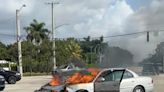 'Super Zupo' saves woman from car fire after traffic wreck in Boynton Beach