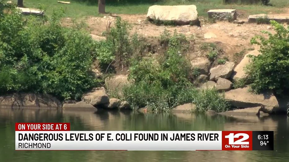 Dangerous levels of E. coli found in parts of James River