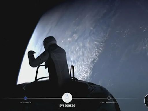 影／史上首次民間太空漫步 SpaceX畫面曝光