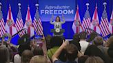 Vice President Kamala Harris stops in Florida as 6-week abortion ban takes effect