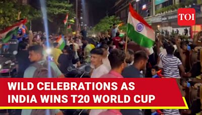 Tears And Smiles As India Beat South Africa; Lift T20 World Cup After 17 Years | Watch | News - Times of India Videos