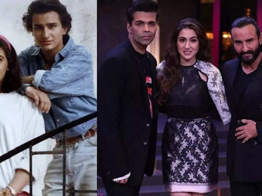 When Karan Johar revealed Saif Ali Khan shot for 'Koffee With Karan', a day after Amrita Singh threw him out of the house, Sara Ali Khan had an...