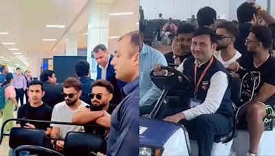 Virat Kohli, Gautam Gambhir Take Buggy Ride Together At New Delhi Airport- WATCH