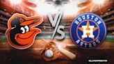 Orioles Vs. Astros Prediction, Odds, Pick