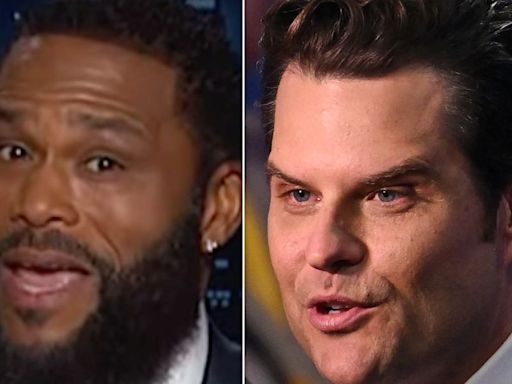 'Kimmel' Guest Host Anthony Anderson Goes There With Brutal Matt Gaetz Takedown