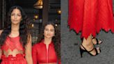 ...Wife Camila Alves Coordinates With Daughter Vida in Red Dresses and Black Shoes for Hermes’ Women’s Fall 2024 Show