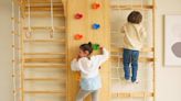 This Indoor “Swedish Ladder” Wall Gym Is the Ultimate Activity Center (It’s On Sale, Too!)